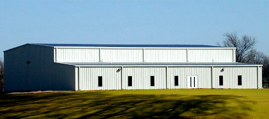 White Industrial Building