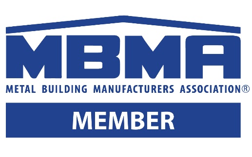 MBMA member logo highlighting membership in the Metal Building Manufacturers Association, relevant for industry recognition and credibility.